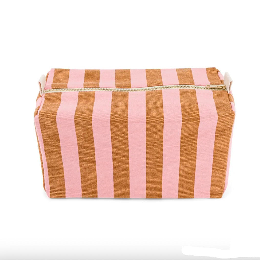Trousse de toilette rayures Caramel Strawberry