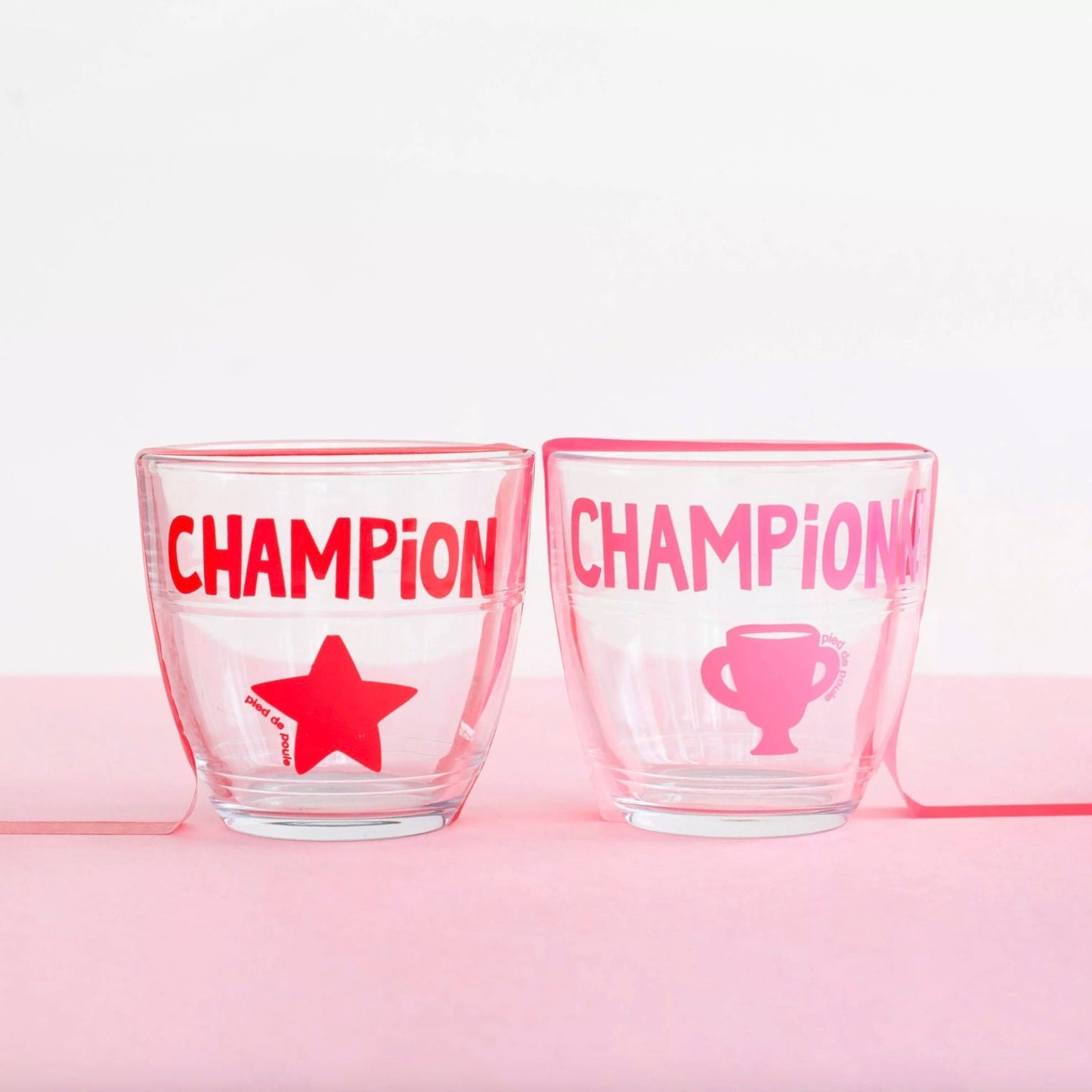 Verre Duralex Championne rose