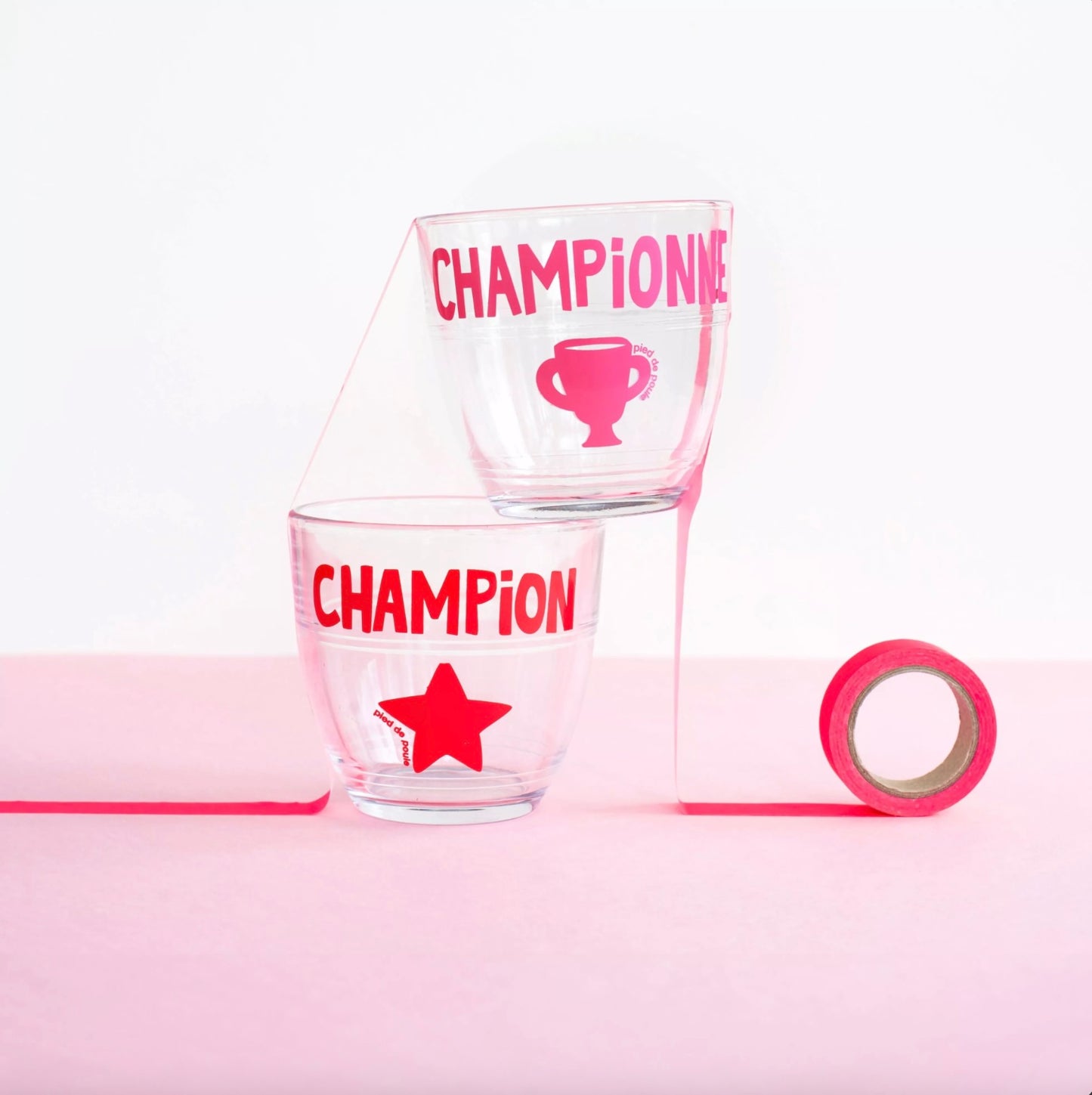 Verre Duralex Championne rose