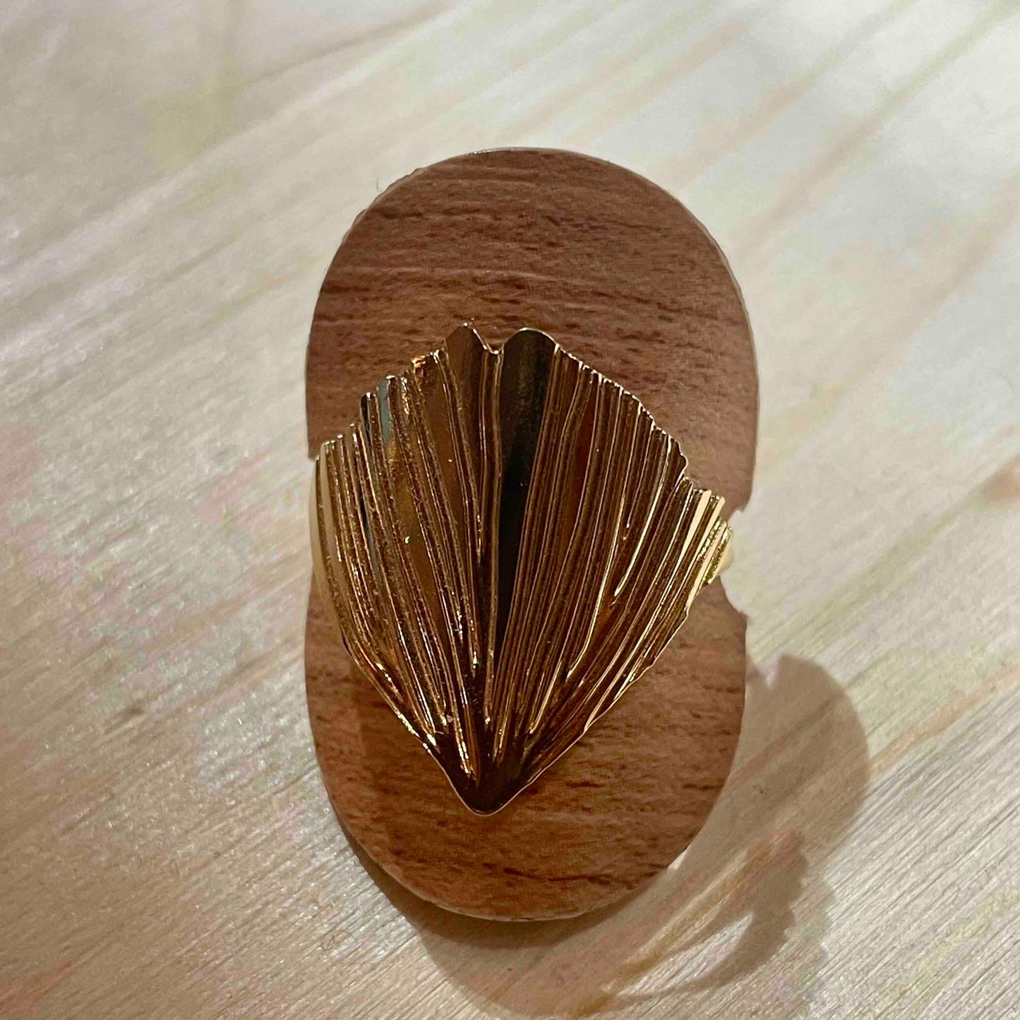 bague feuille de palmier - soldes
