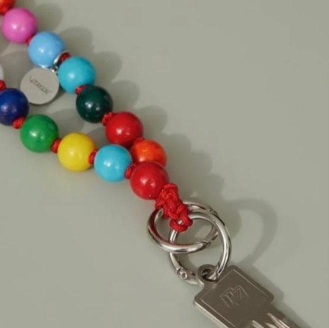 Chaine perles en bois 120cm