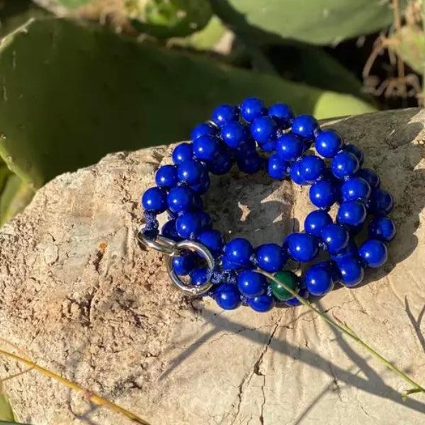 Chaine perles en bois 120cm