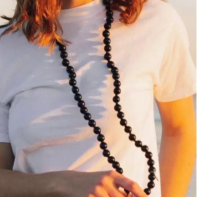 Chaine perles en bois 120cm