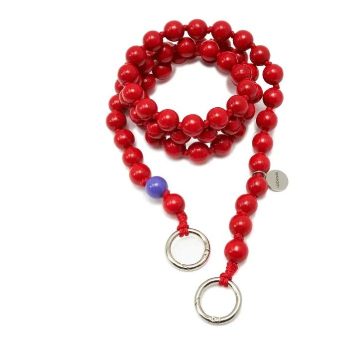 Chaine perles en bois 120cm