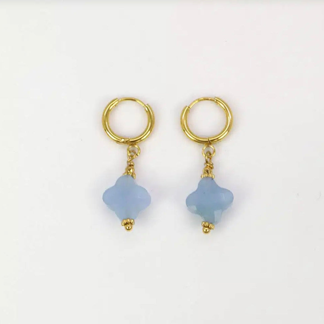Boucles d'oreilles - pendentif trèfle
