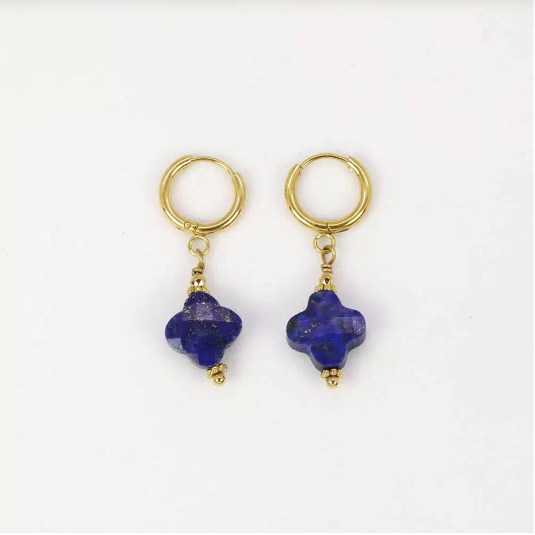 Boucles d'oreilles - pendentif trèfle