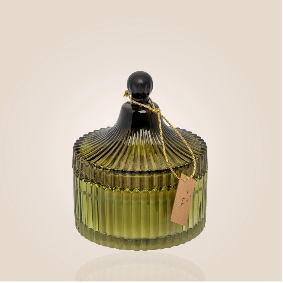 Bougie Bonbonniere Verte - Musc des neiges 190g
