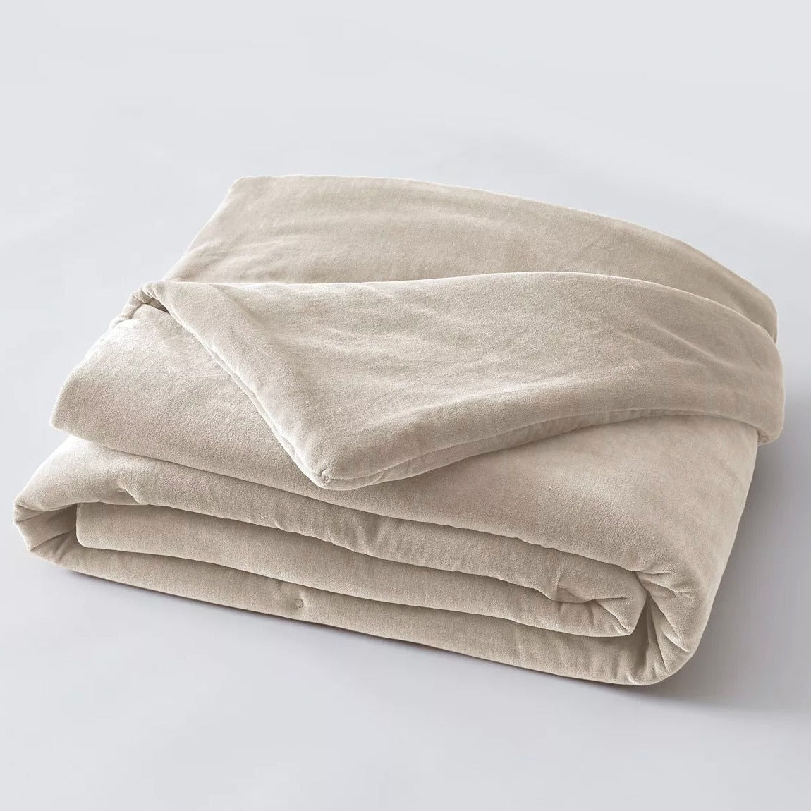 Bout de lit velours de coton Pampa