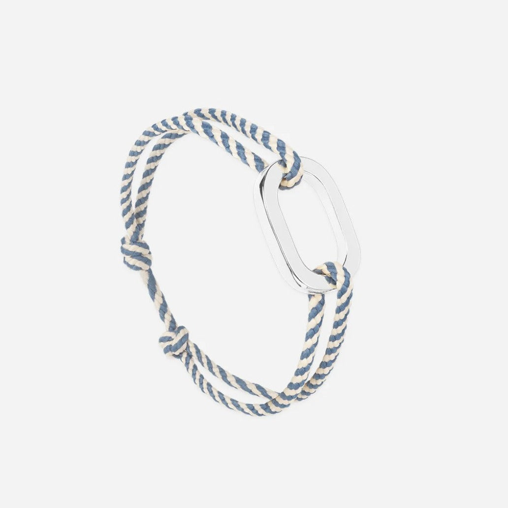 Bracelet Maillon plat 22mn - plaqué Argent