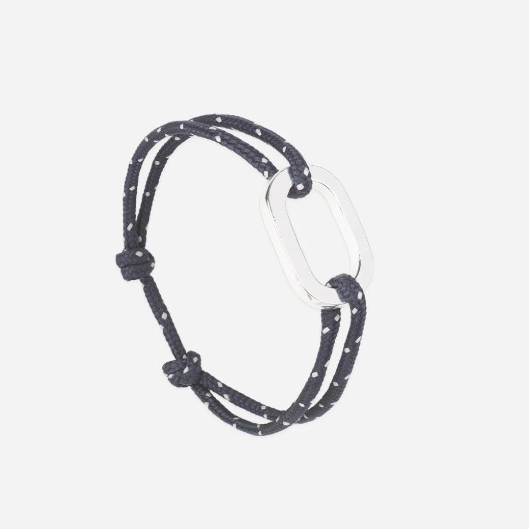 Bracelet Maillon plat 22mn - plaqué Argent