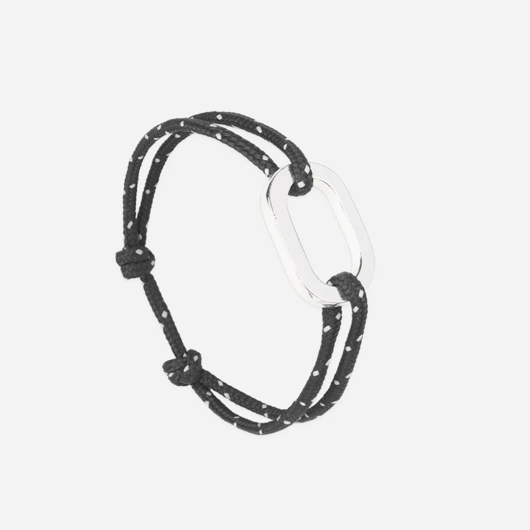 Bracelet Maillon plat 22mn - plaqué Argent