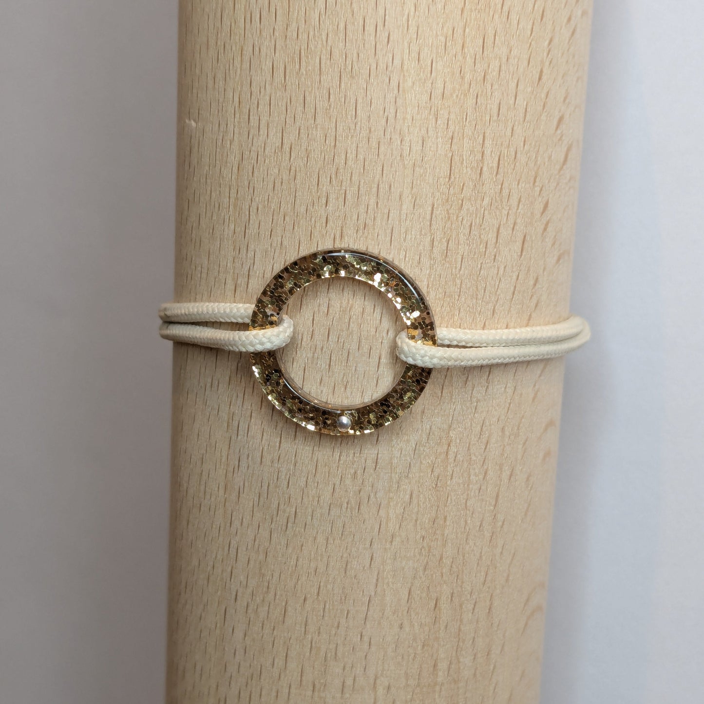 acétate rond doré bracelet camille p