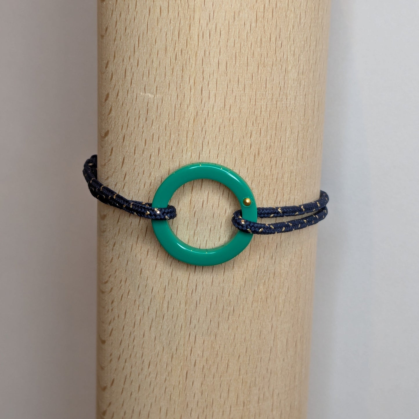 acétate rond vert bracelet camille p