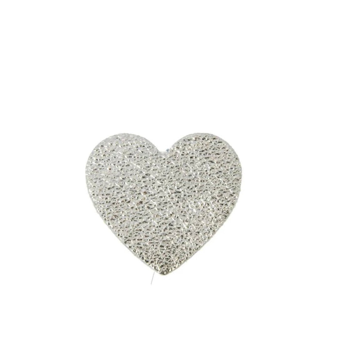 Broche cuir coeur