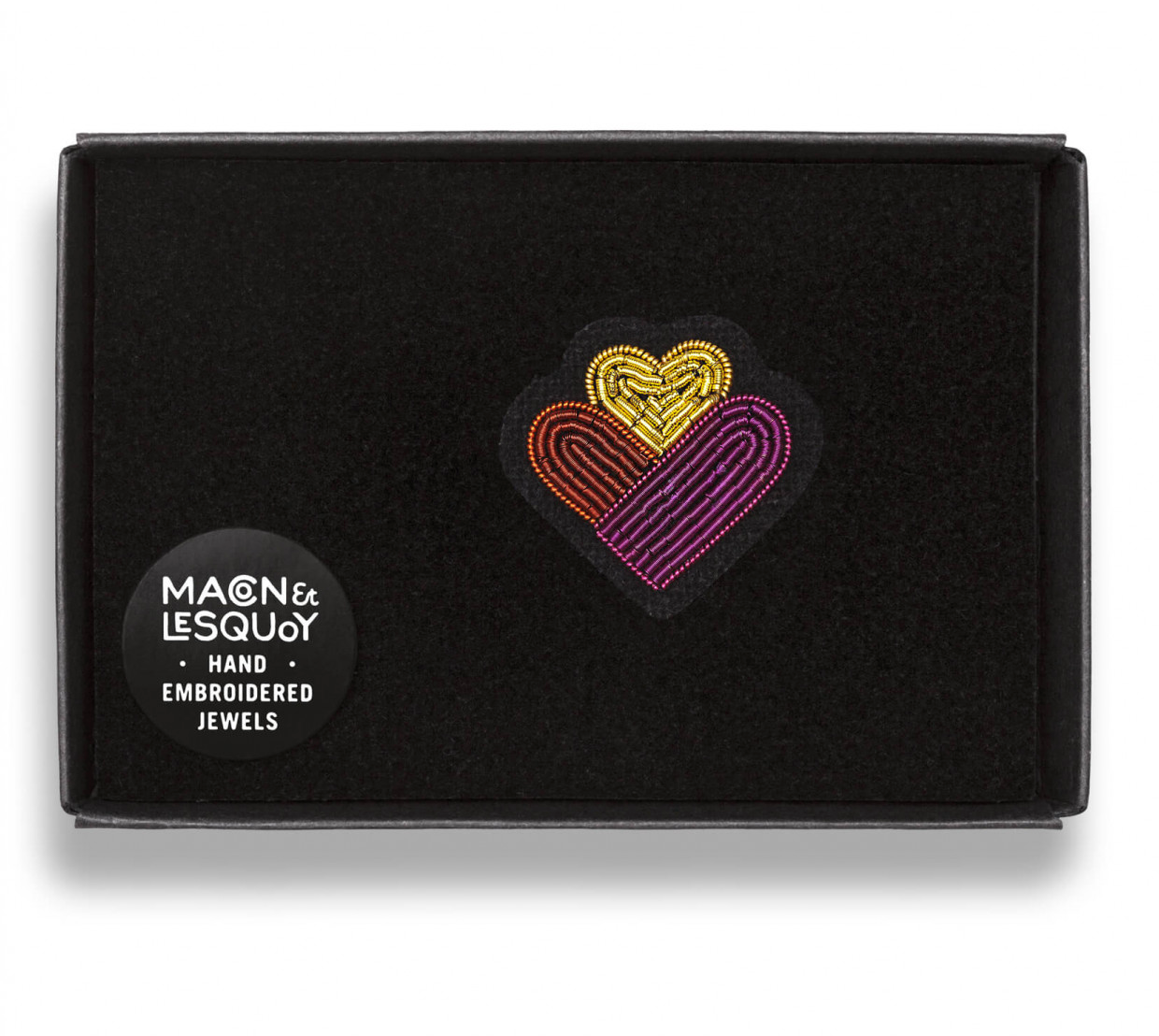 Broche coeur family