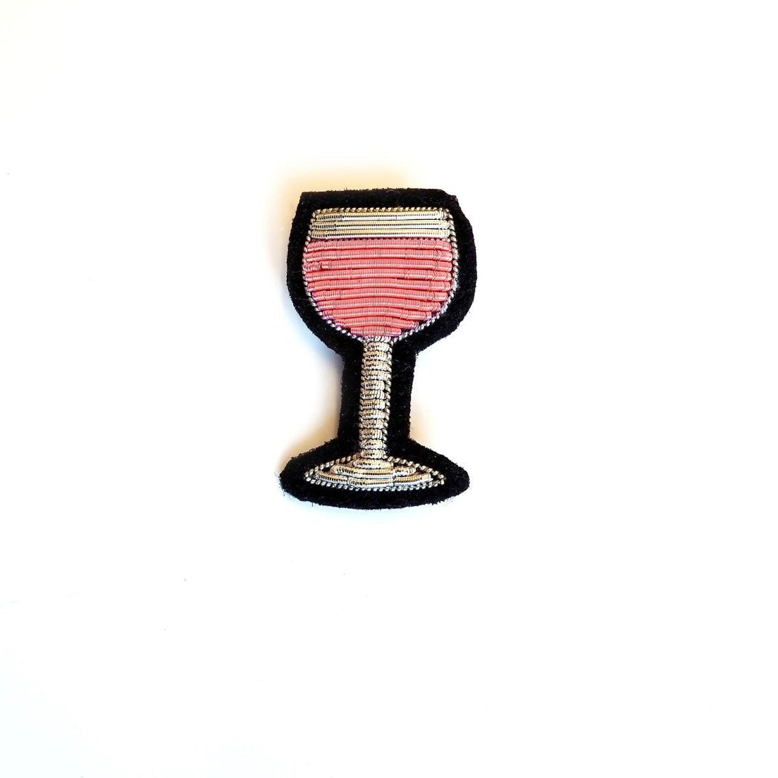 Broche verre de rosé