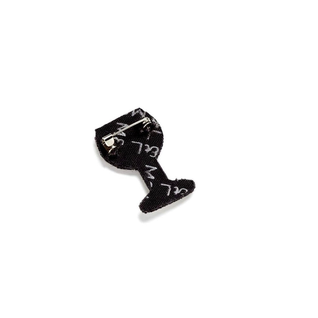 Broche Verre de vin rouge
