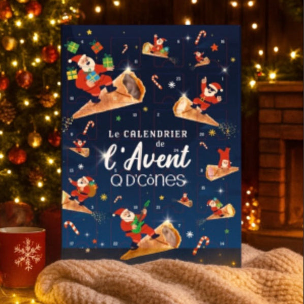 Q de cônes calendrier de l'Avent