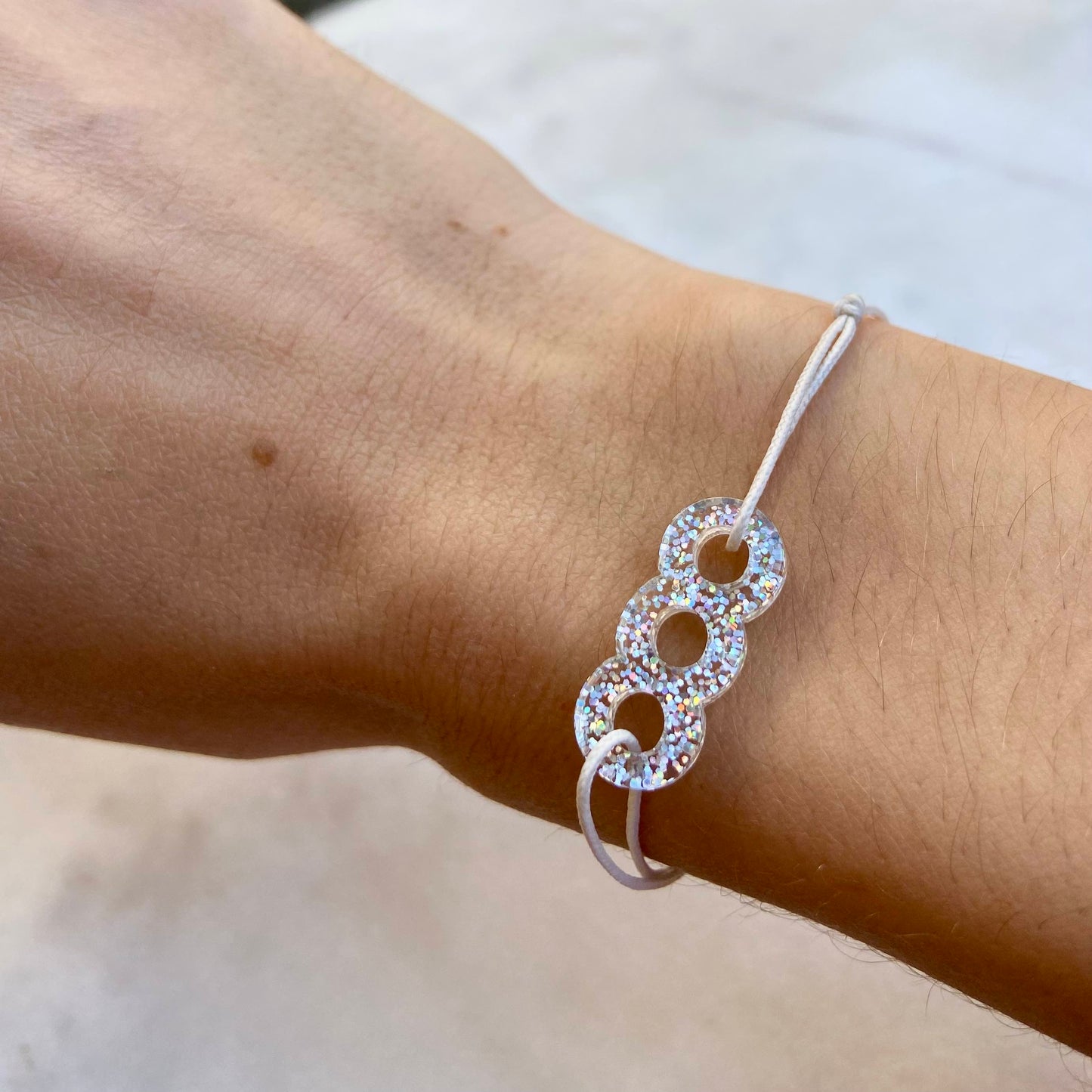 Bracelet acétate 3 petits ronds