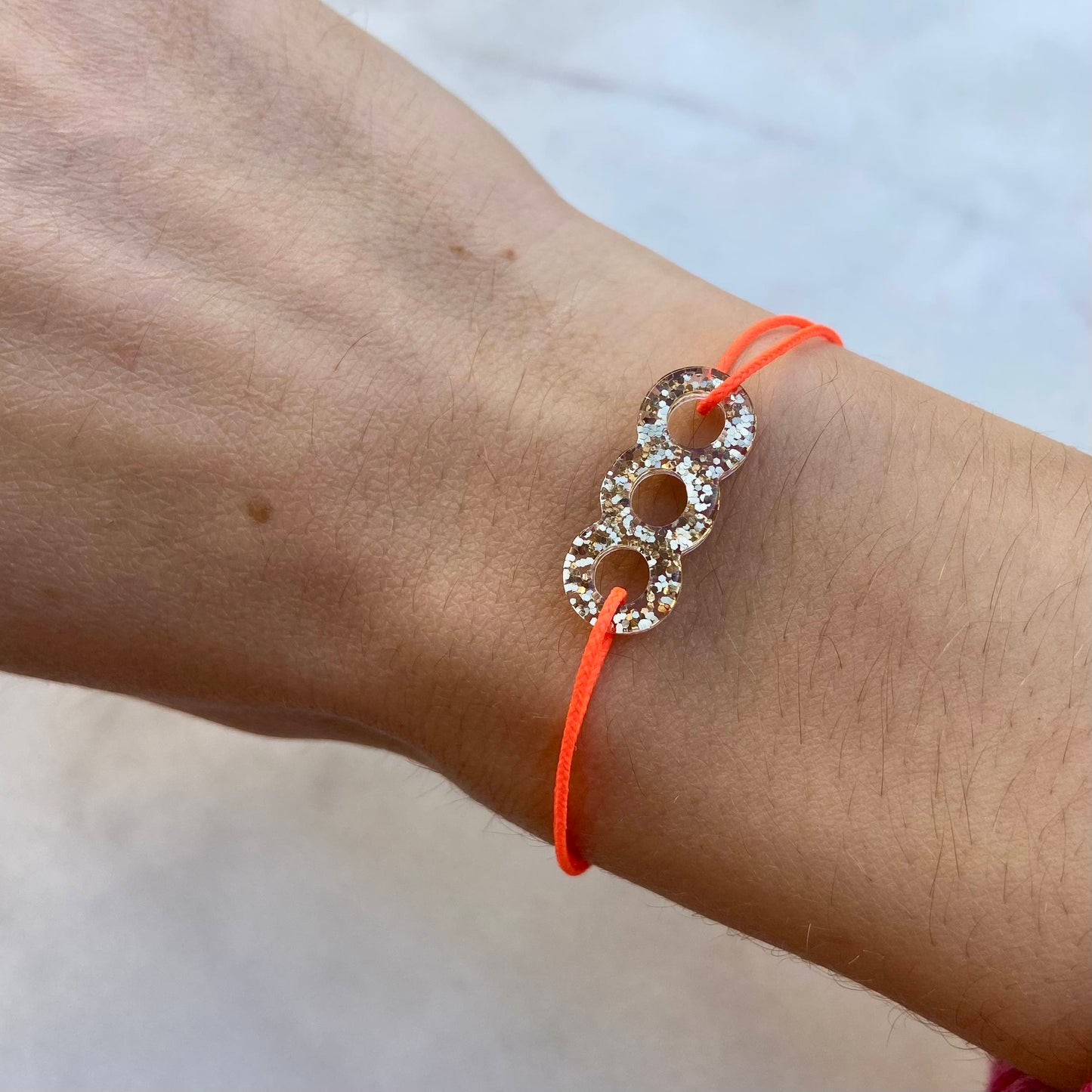 Bracelet acétate 3 petits ronds