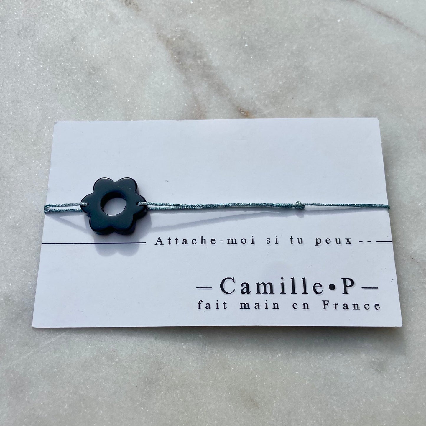 Bracelet acétate fleurs