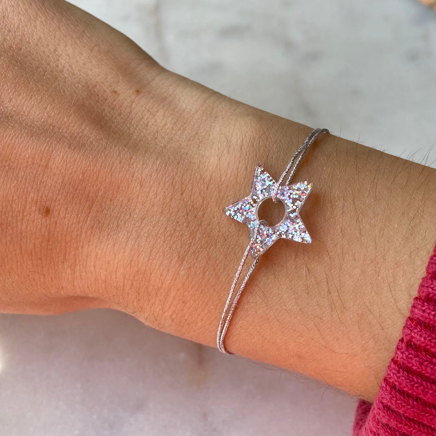 Bracelet acétate étoile