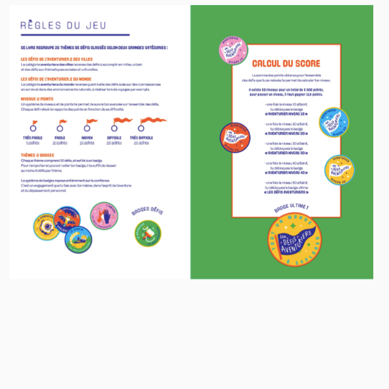 aventura carnets défis