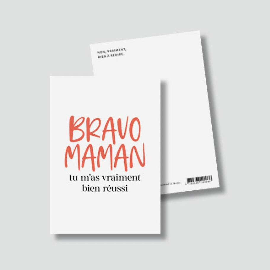 Carte Postale Bravo Maman