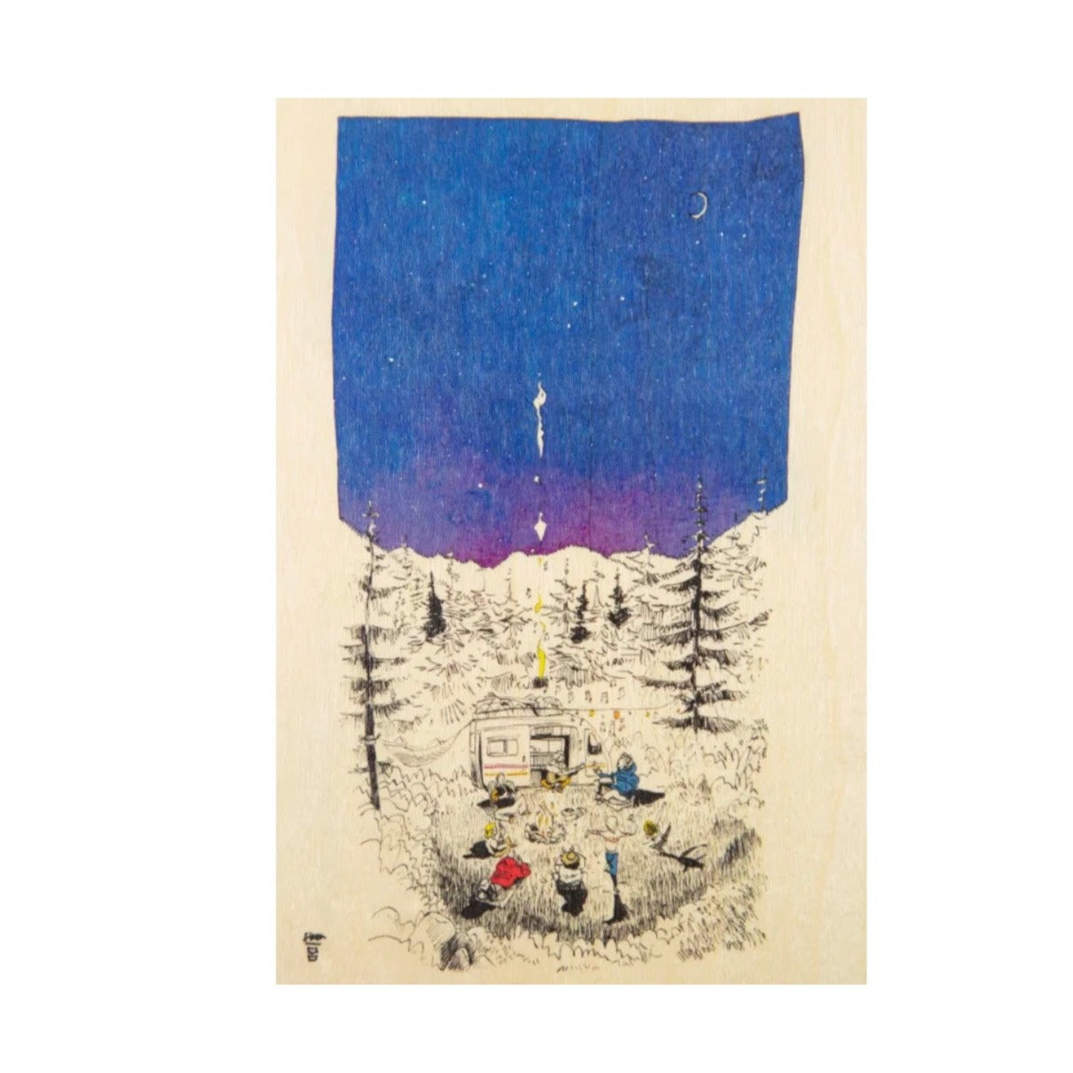 Carte postale ride starry night