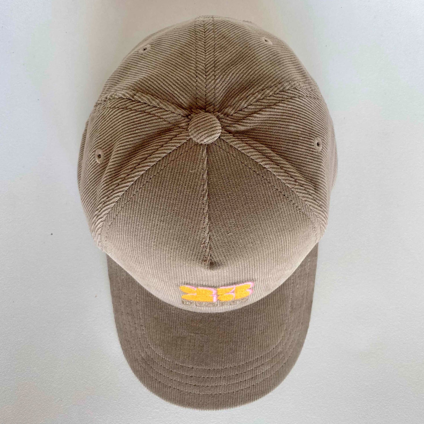 Casquette velours Beige