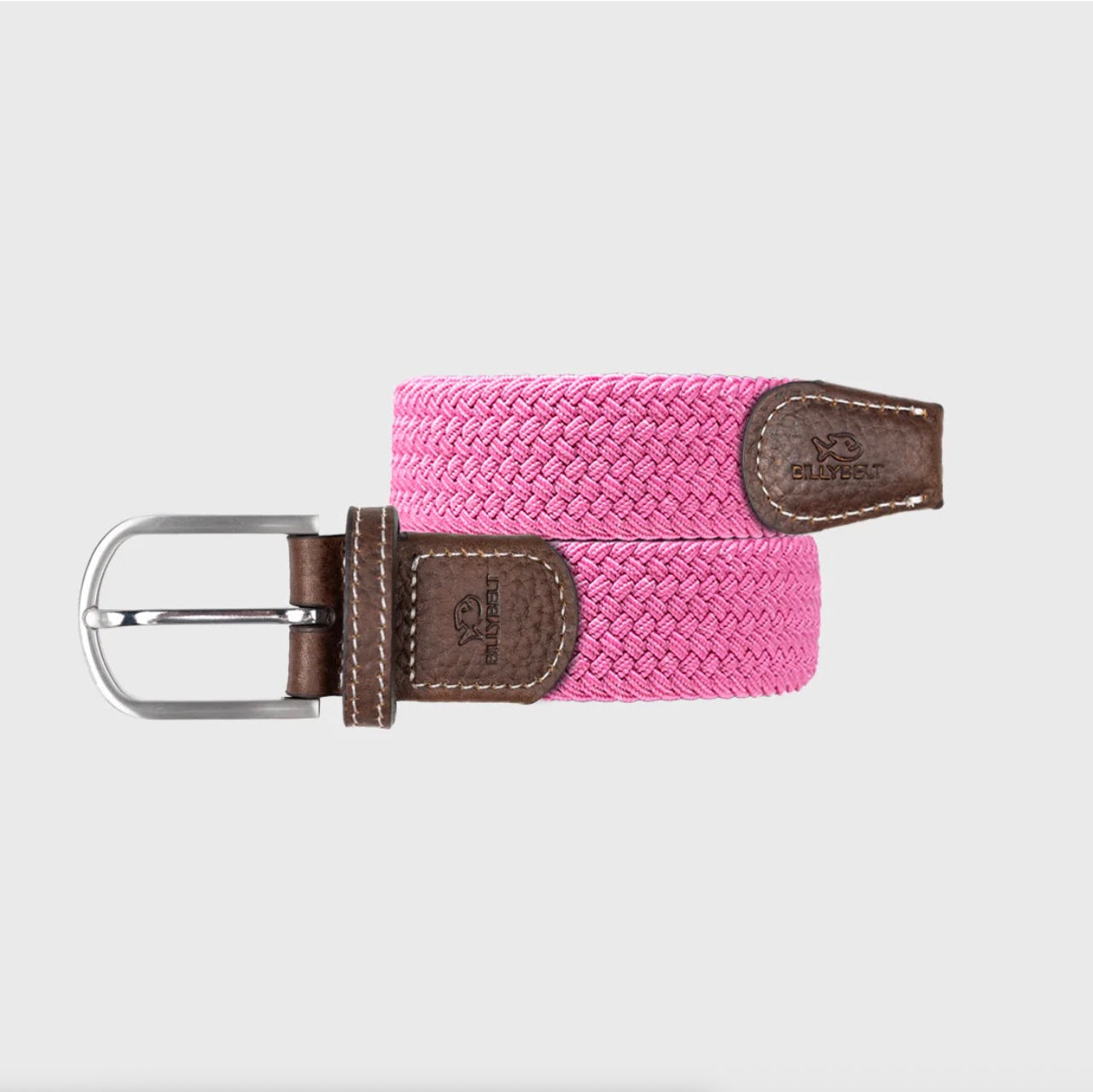 Ceinture tressée élastique Rose Magenta