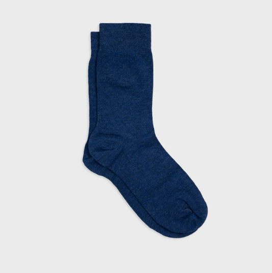 billybelt chaussettes homme bleu chiné bambou