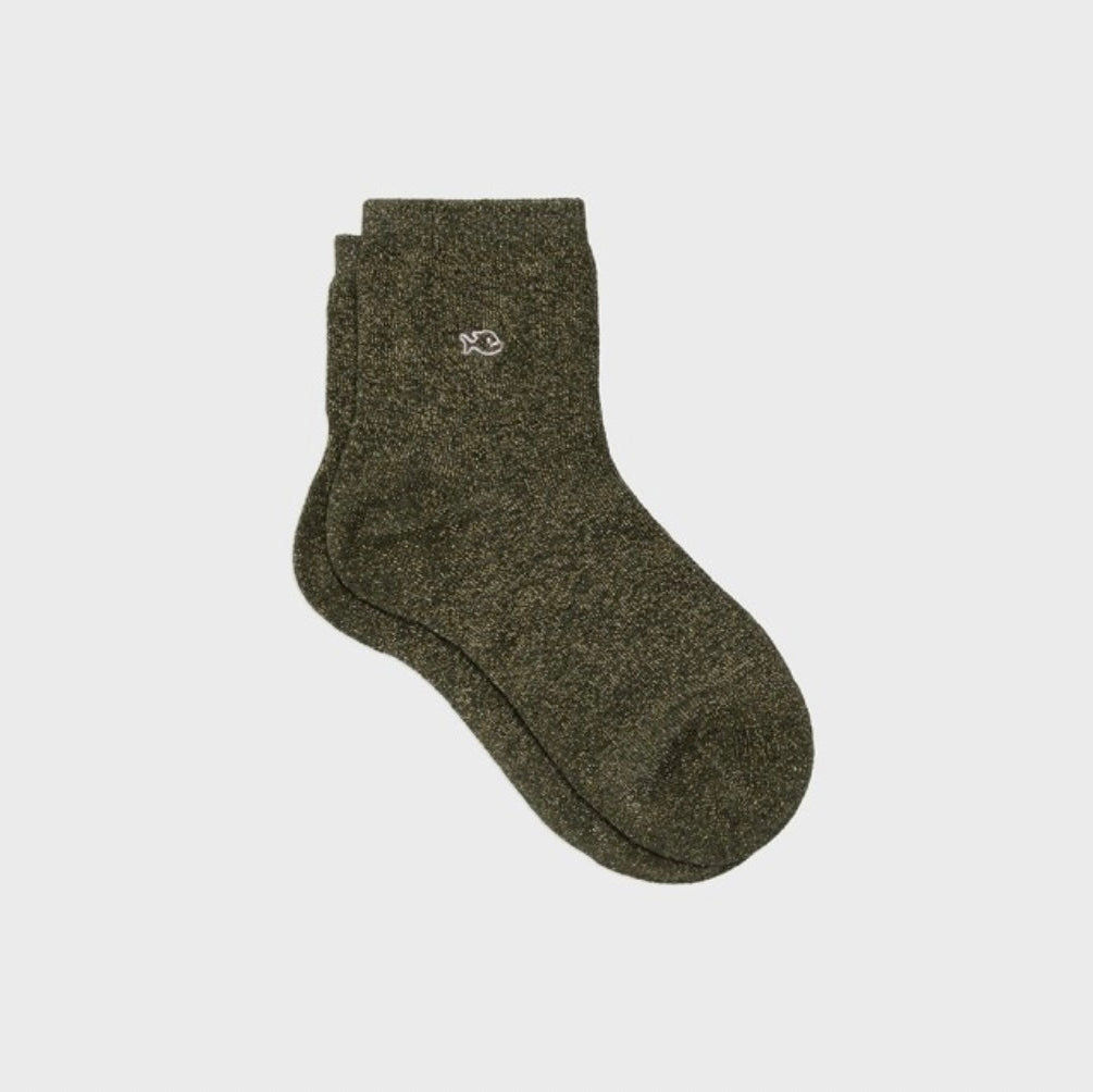 Chaussettes unies paillettes