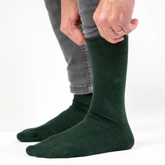 billybelt chaussettes vert foncé bambou