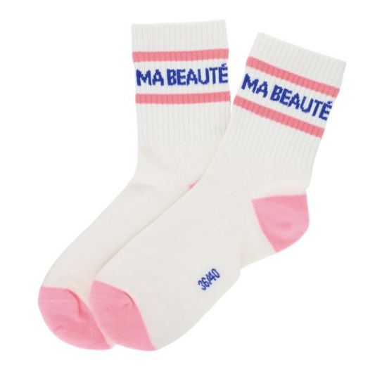 roodoudou chaussettes message ma beauté coton
