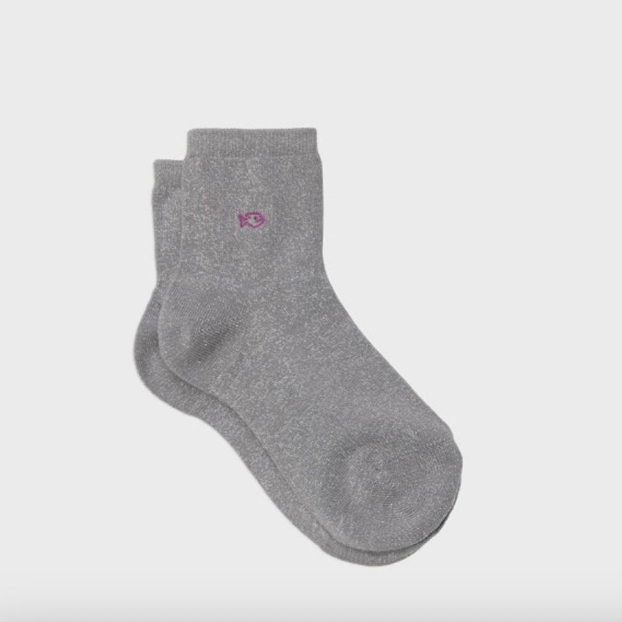 Chaussettes unies paillettes