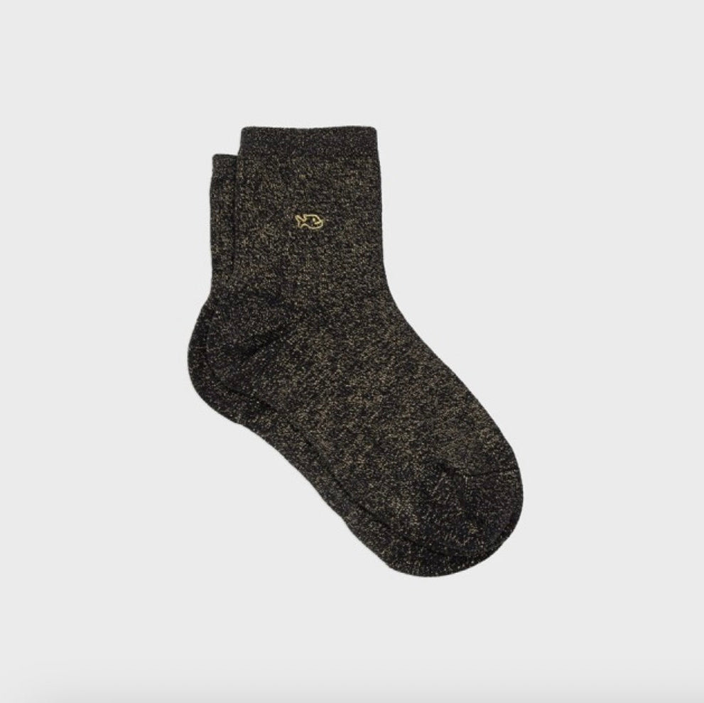 Chaussettes unies paillettes