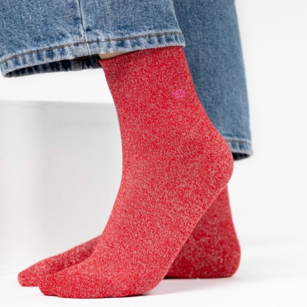 Chaussettes unies paillettes