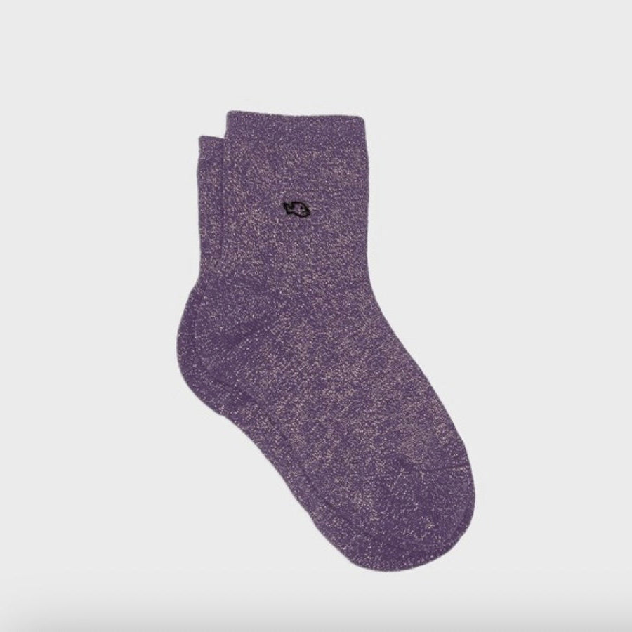 Chaussettes unies paillettes