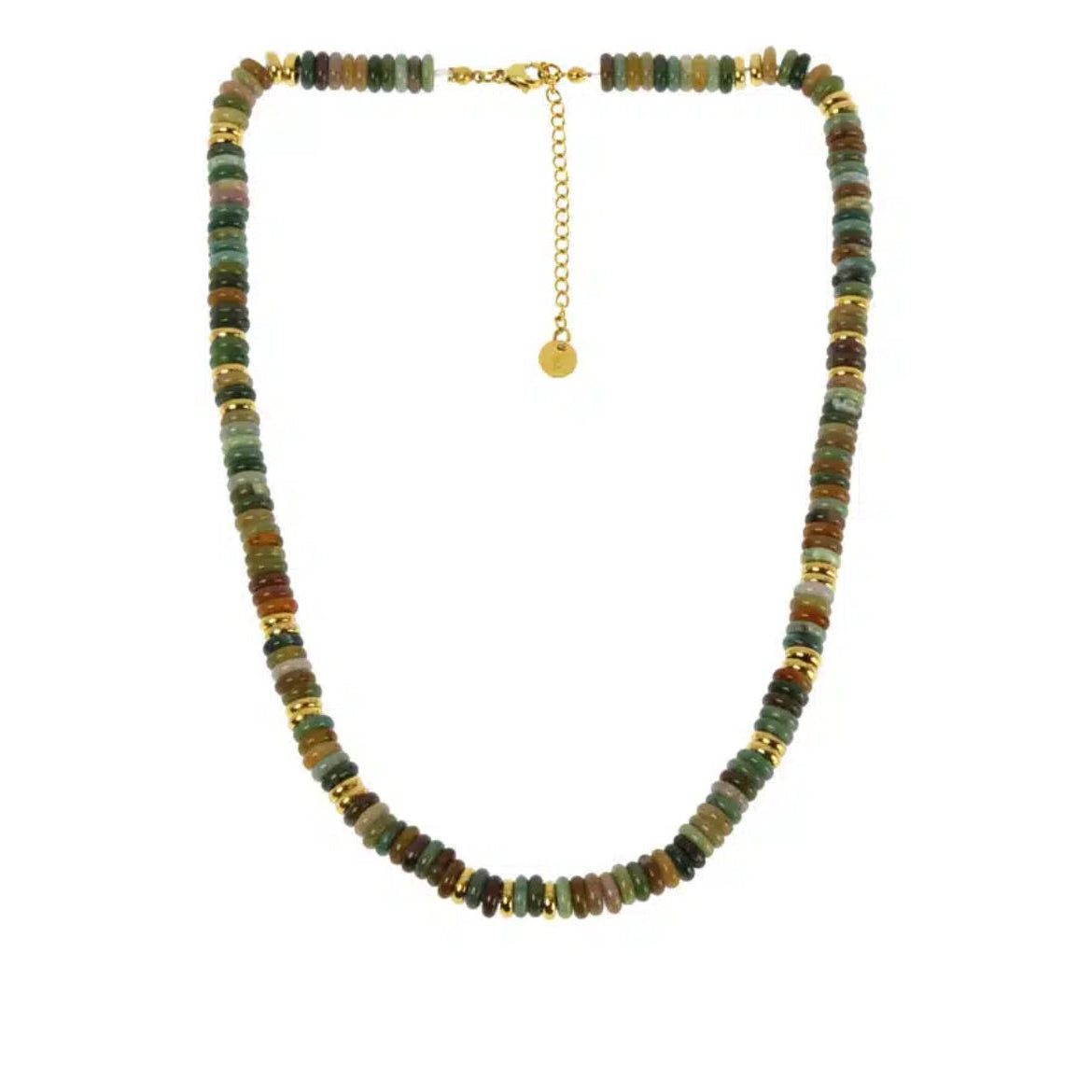 Collier disques colorés