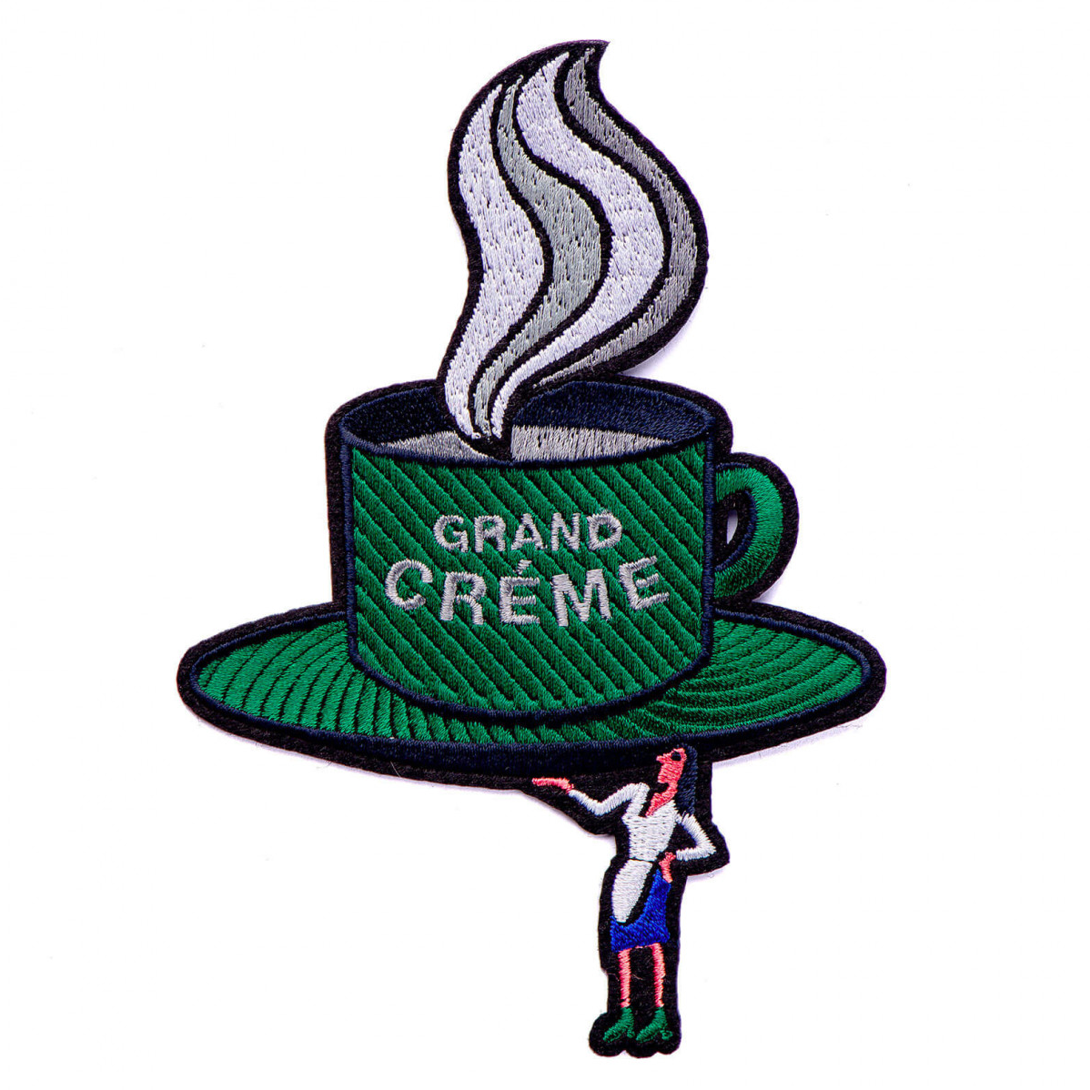 Ecusson Grand crème