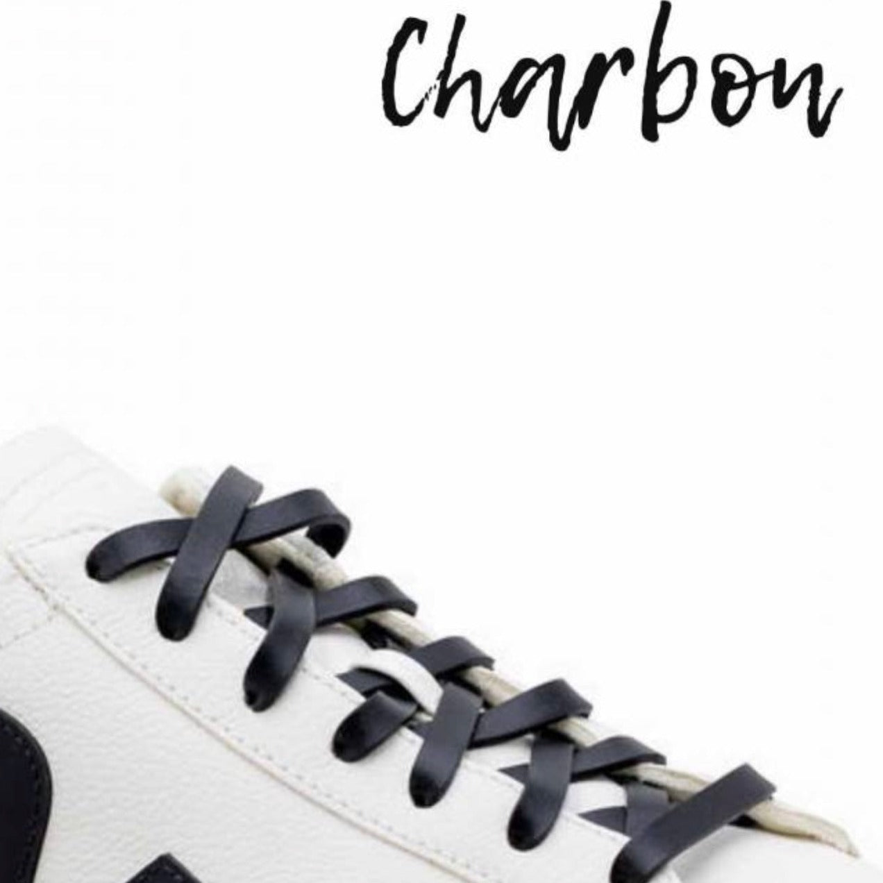 Lacets larges Charbon