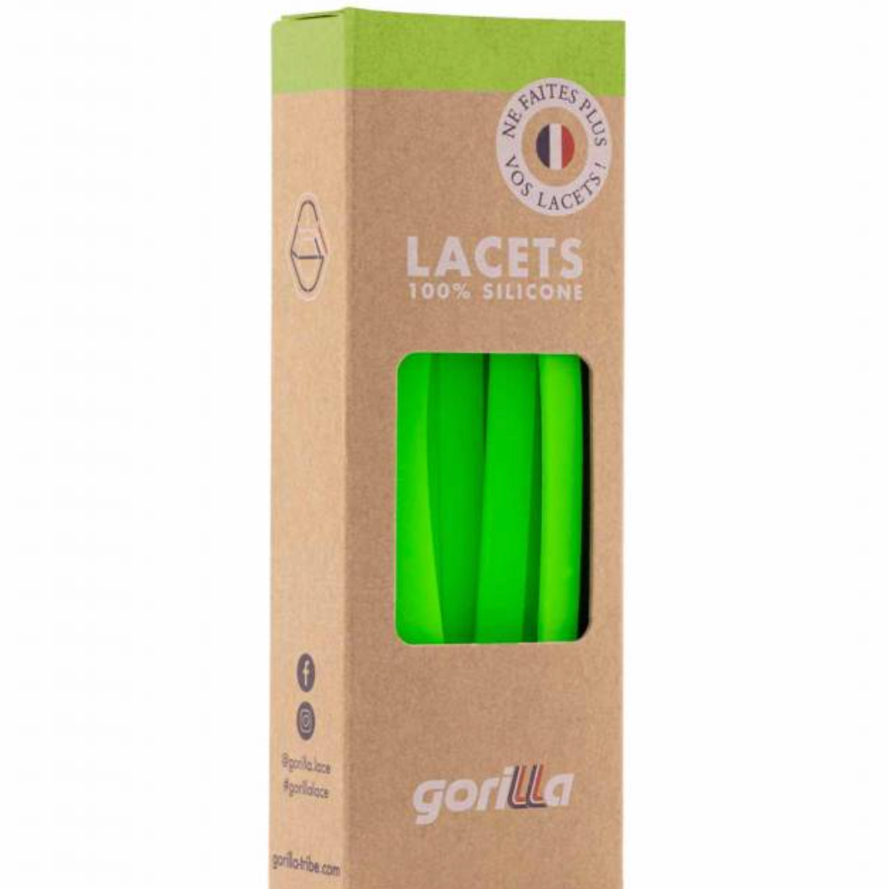 Lacets larges Vert néon