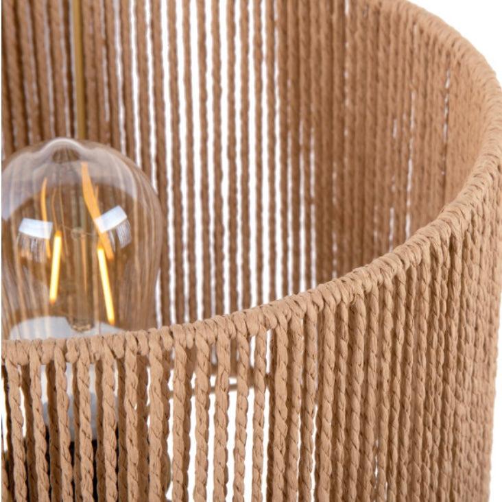 Lampe corde papier haute