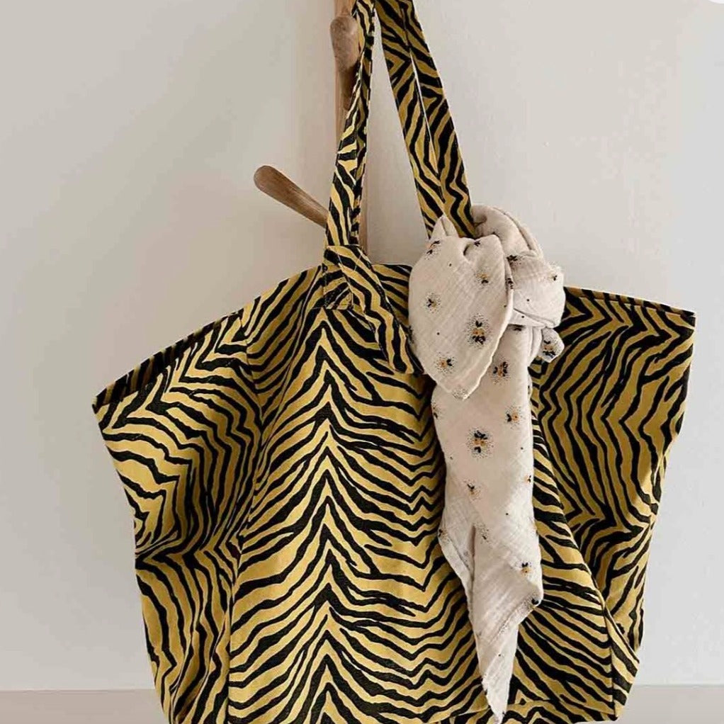 Sac cabas Zèbre Bambou