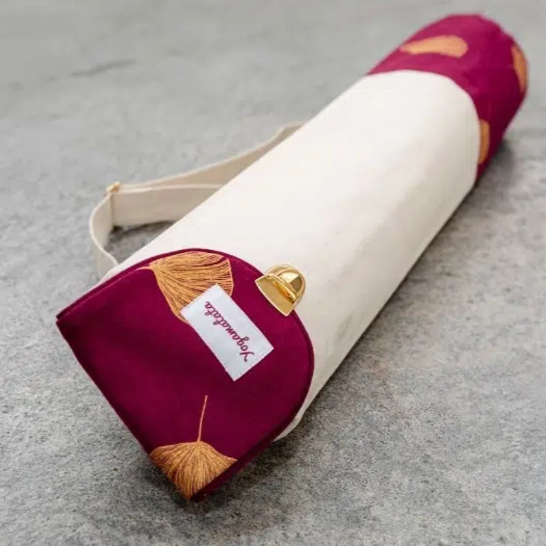 Sac de transport tapis de yoga bordeaux