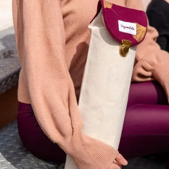 Sac de transport tapis de yoga bordeaux