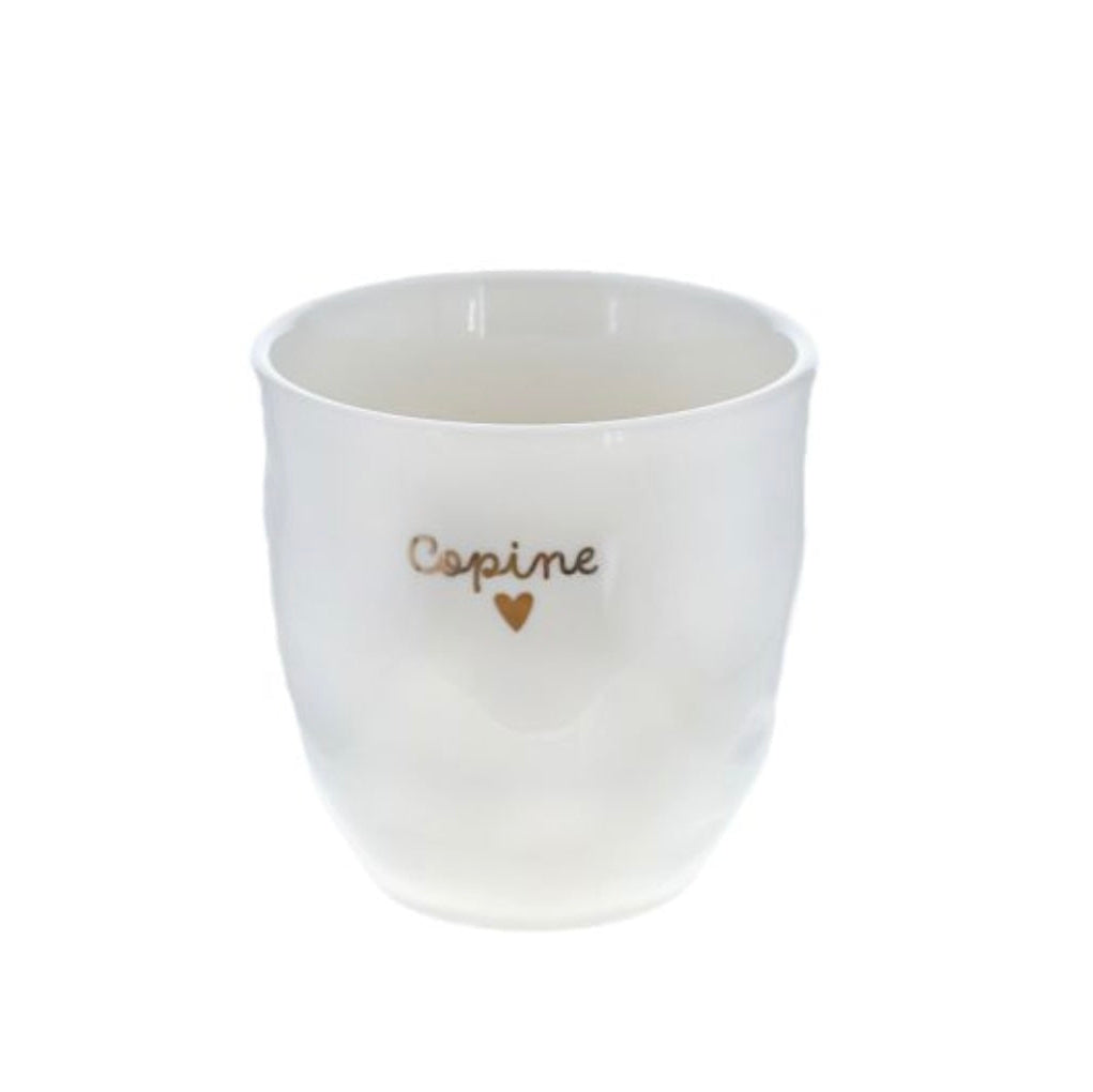 Tasse Copine coeur doré