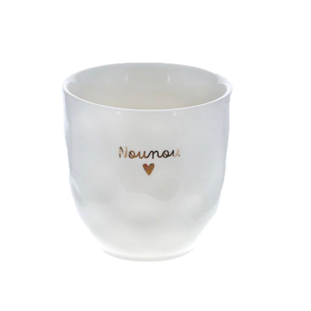 Tasse Nounou coeur gold