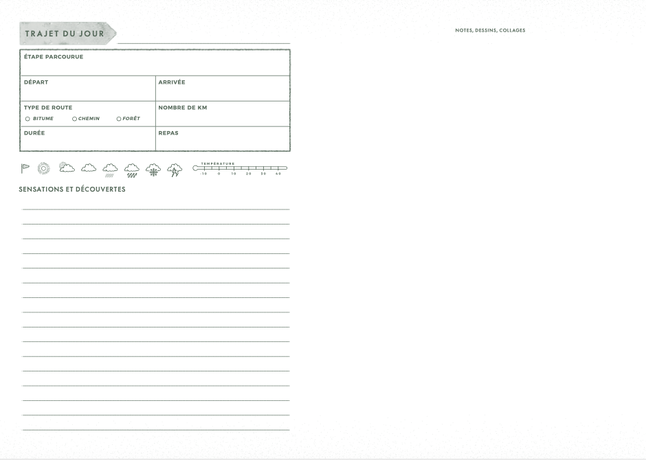 Van life carnet de voyage